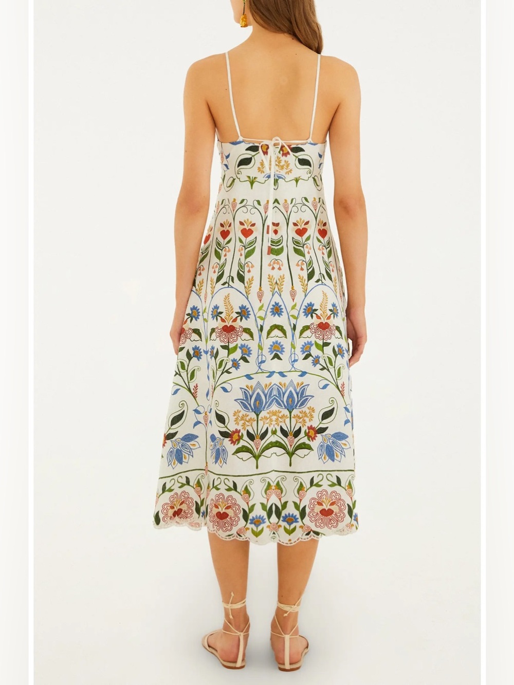 Farm Rio Stitched Garden Midi Dress❤️ NWT Size S Small - Picture 4 of 4